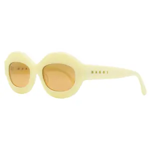 Marni Ik Kil Cenote Oval Sunglasses 01U Red/Black/Orange 53mm