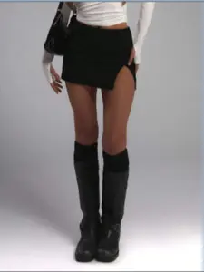 Anotherchill Women's Low Waist Micro Mini Skorts with Shorts, Sexy Stretch Skirts for Summer, Stylish and Comfortable Wear