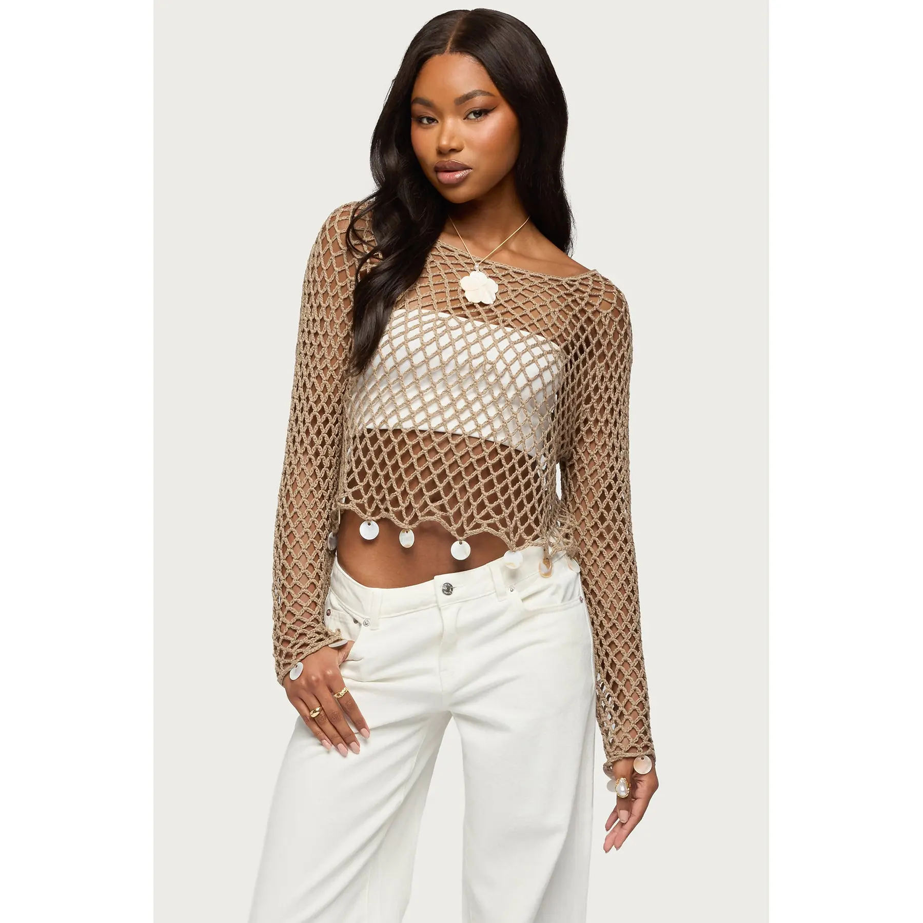 Macarena Crochet Charm Top Macarena Crochet Charm Top