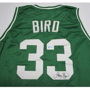 Larry Bird of the Boston Celtics signed autographed basketball jersey COA