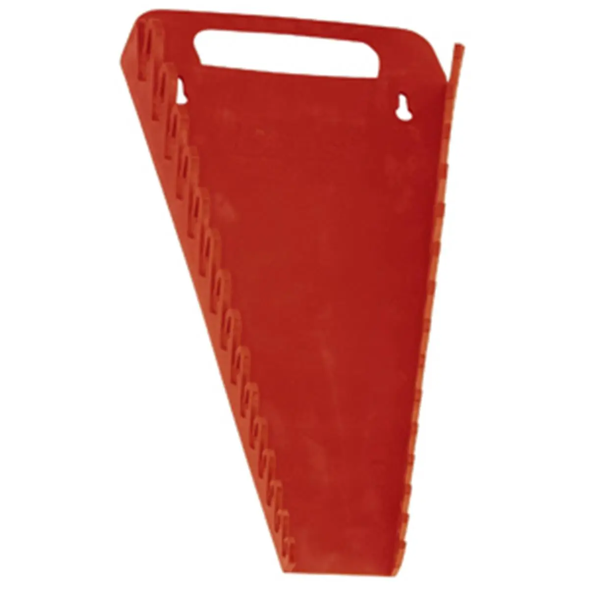 212 MAIN Durston Mfg VMV514 Gripper-Style Red Wrench Rack - 15 Slots, Loop Handle, Tapered Sides, Tapered Grip, Mounting Holes, Wrench Organizers, Tool Storage Solution