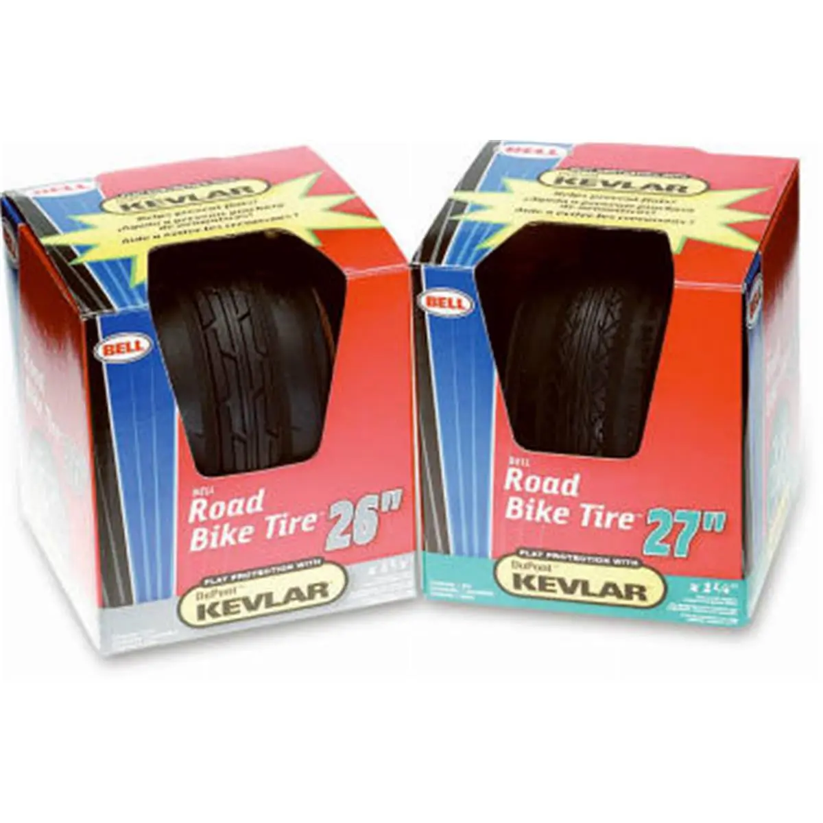212 MAIN 26x1-3/8" Bell Road Bike Tire - Rugged Carbon Steel Construction, Folds Easily, Kevlar Layer, 1-3/8 in. Bicycle Gear for Cycling Sports