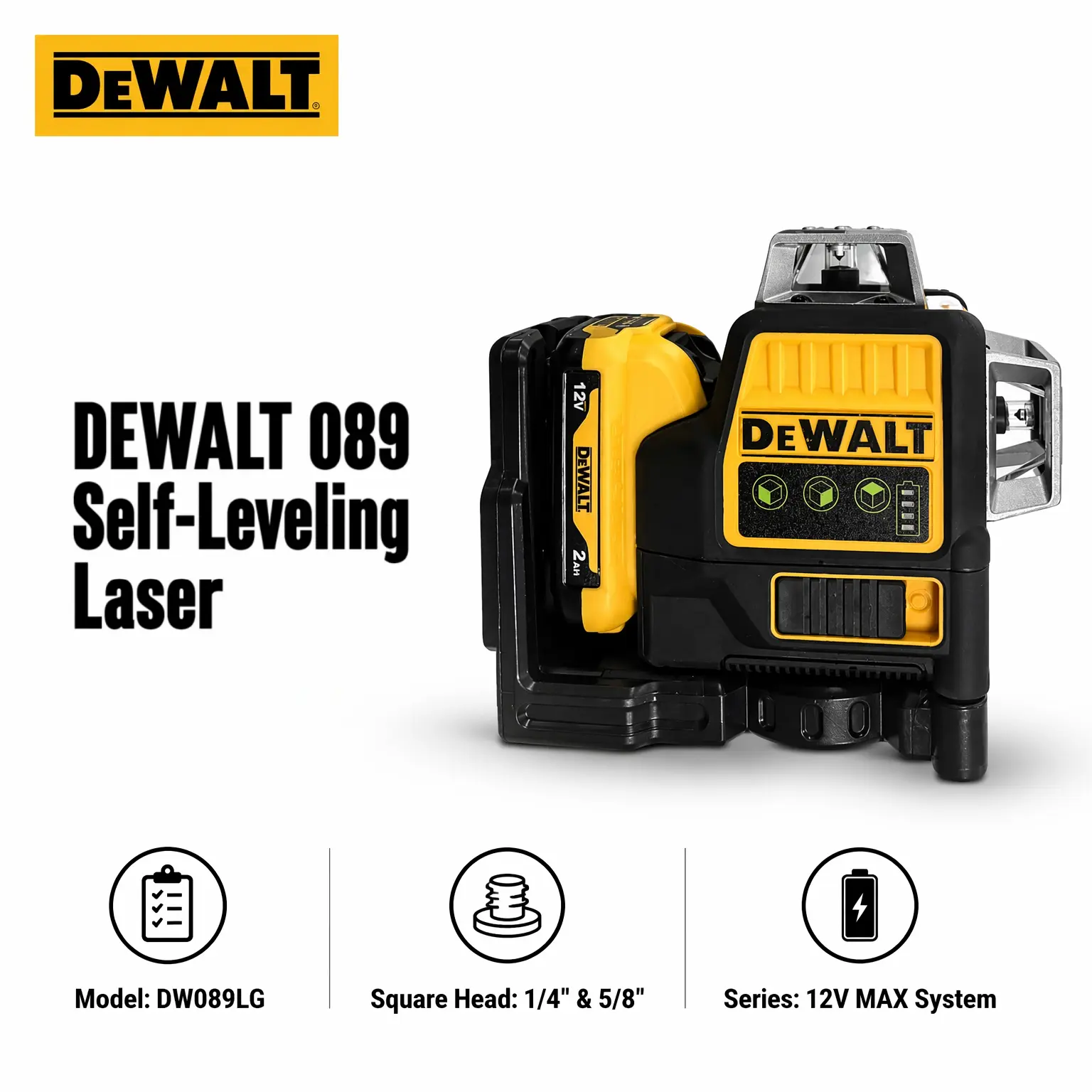 DEWALT 089 360 Degree Layout Measuring Tool Horizontal Vertical Alignment Marking Construction Flooring Renovation Jobsite
