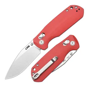 CJRB Maximal  Pocket Knife, 2.95" AR-RPM9 Steel Blade G10 Handle Knife for Man, Outdoor Survival Tools adn Survival Gear