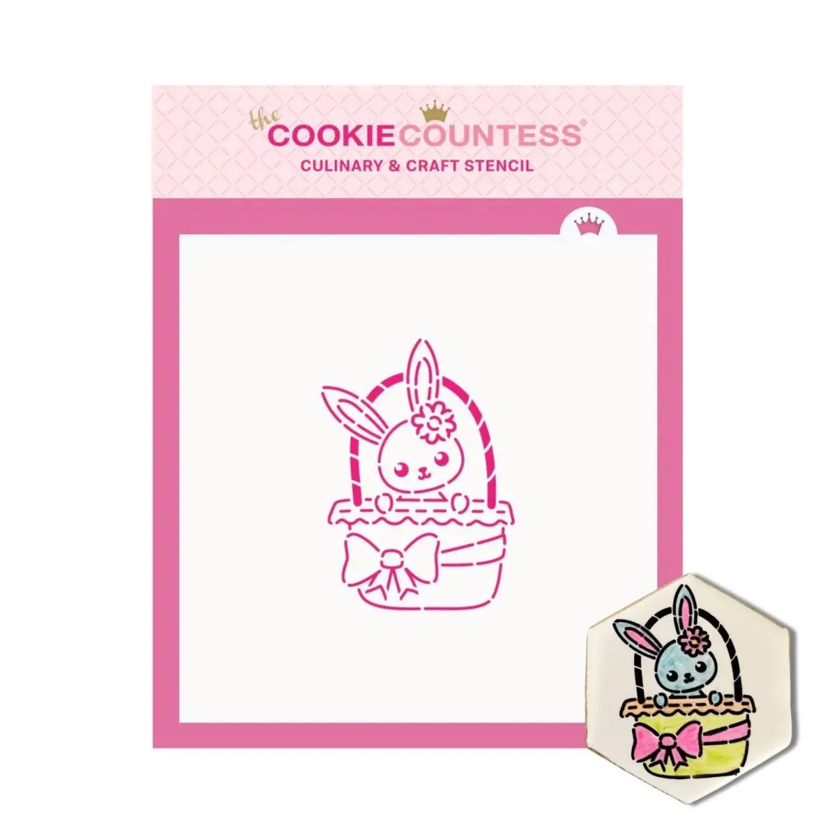 Basket Bunny PYO Stencil