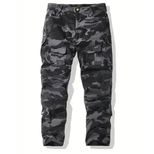 Men's Tactical Cargo Pants with Camouflage Pattern - Multiple Utility Pockets, Non-Stretch Durable Fabric, Regular Fit Street Style for All Seasons | Outdoor Hiking, Camping & Urban Adventures, Hiking Trousers | Nonstretch Fabric, Tactical
