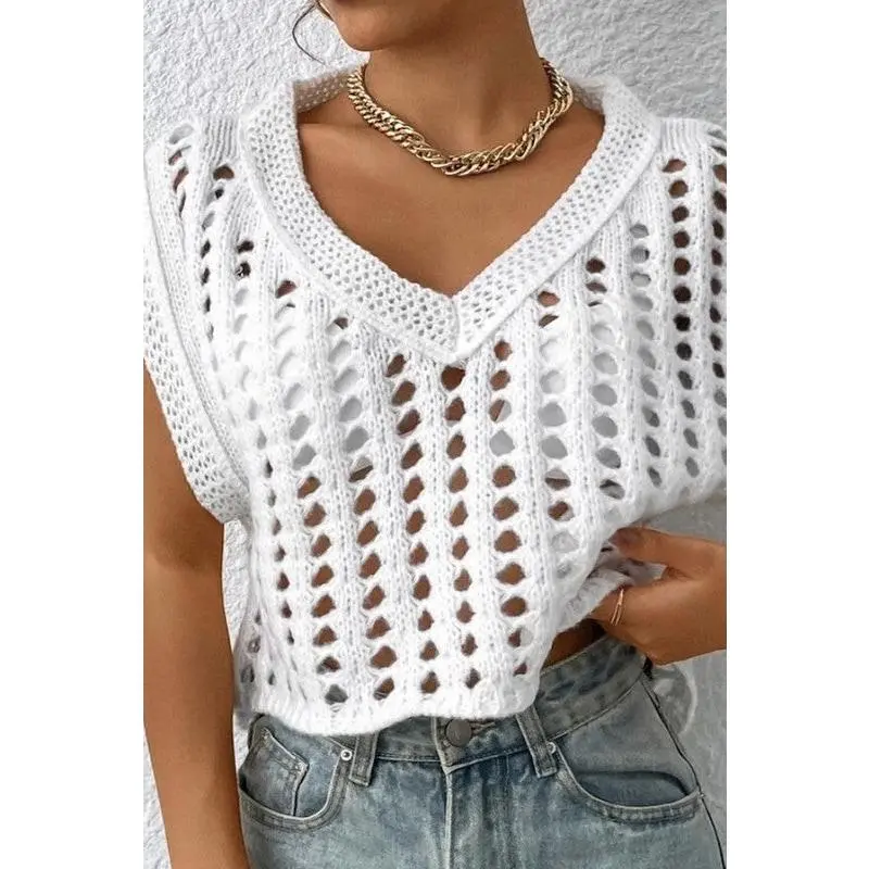Crochet sweater vest