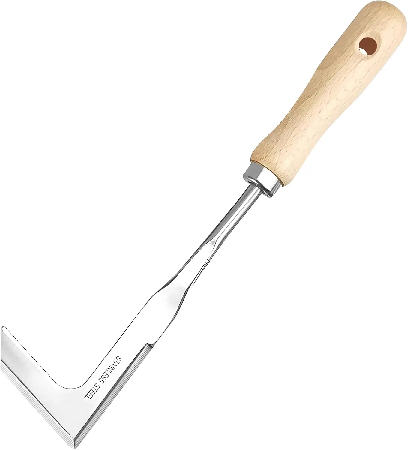 Crack Weeder Crevice Weeding Tool Stainless Steel Manual Weeder Beech Handle Gardening Tool