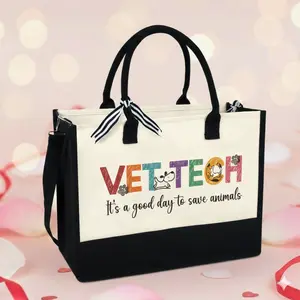 Veterinary Technician Tote Bag - Vet Tech Bag, Gift for Vet Tech Week, Veterinarian Tote Bag, Gift For Dog Lovers Bag, Pet Tote Bag TQN3863NTH
