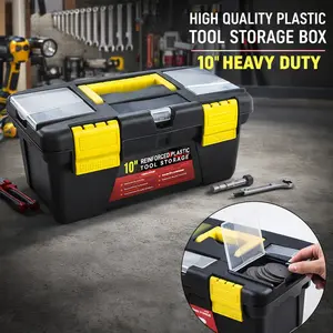 Sturdy Pressure-Resistant 10 Inch Home Art Storage Box, Garage Tool Storage, Auto Repair Tool Parts Organizer, Plastic Hardware Toolbox