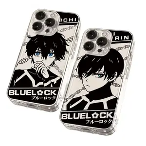 Football Blue L-Lock Phone Cases For iPhone 17 Promax Pro Air 16 Plus 15 14 13 12 11 Soft Transparent Shockproof Protective Cover Gift For Birthday Christmas Halloween