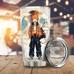 [Anime Cups - Sale Up To 35%] Hinata Shoyo Tumbler Cup, Haikyuu!! Anime Character Cup, Volleyball Player Design, Anime Car Accessory, Gift for Sports Anime Fans