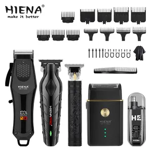 5-piece men's electric hair clipper, hair clipper suit, LED display, USB rechargeable, adjustable headband design, precise pruning, professional care, Cordless Barber Trimmer, Hair Clippers Set, men's Christmas gifts