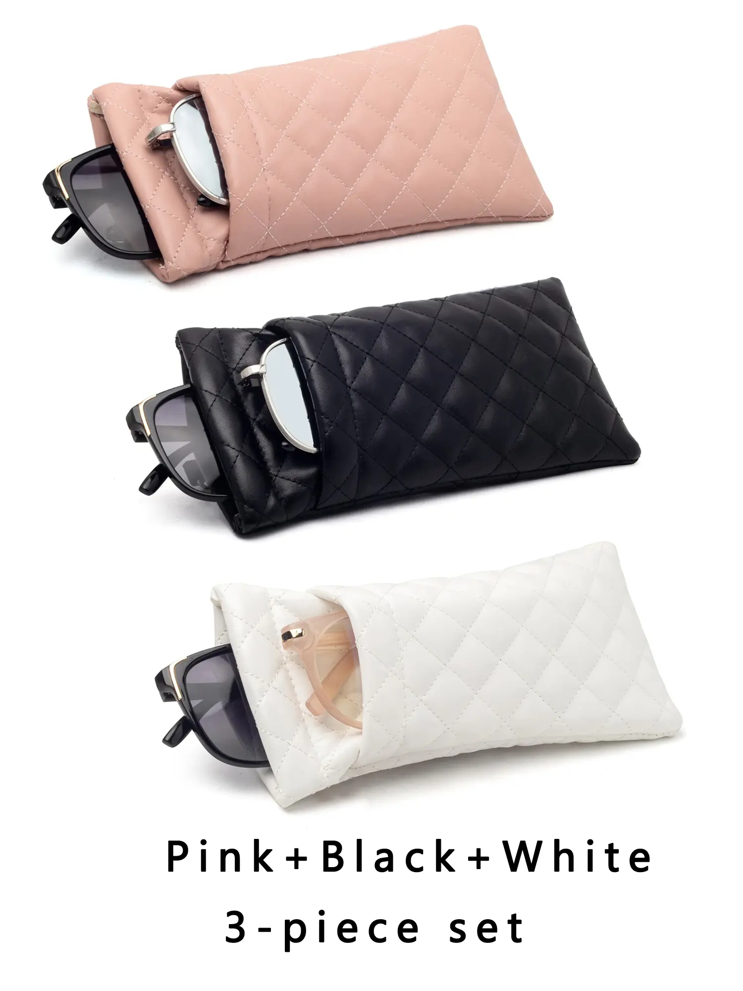 pink + white + black.