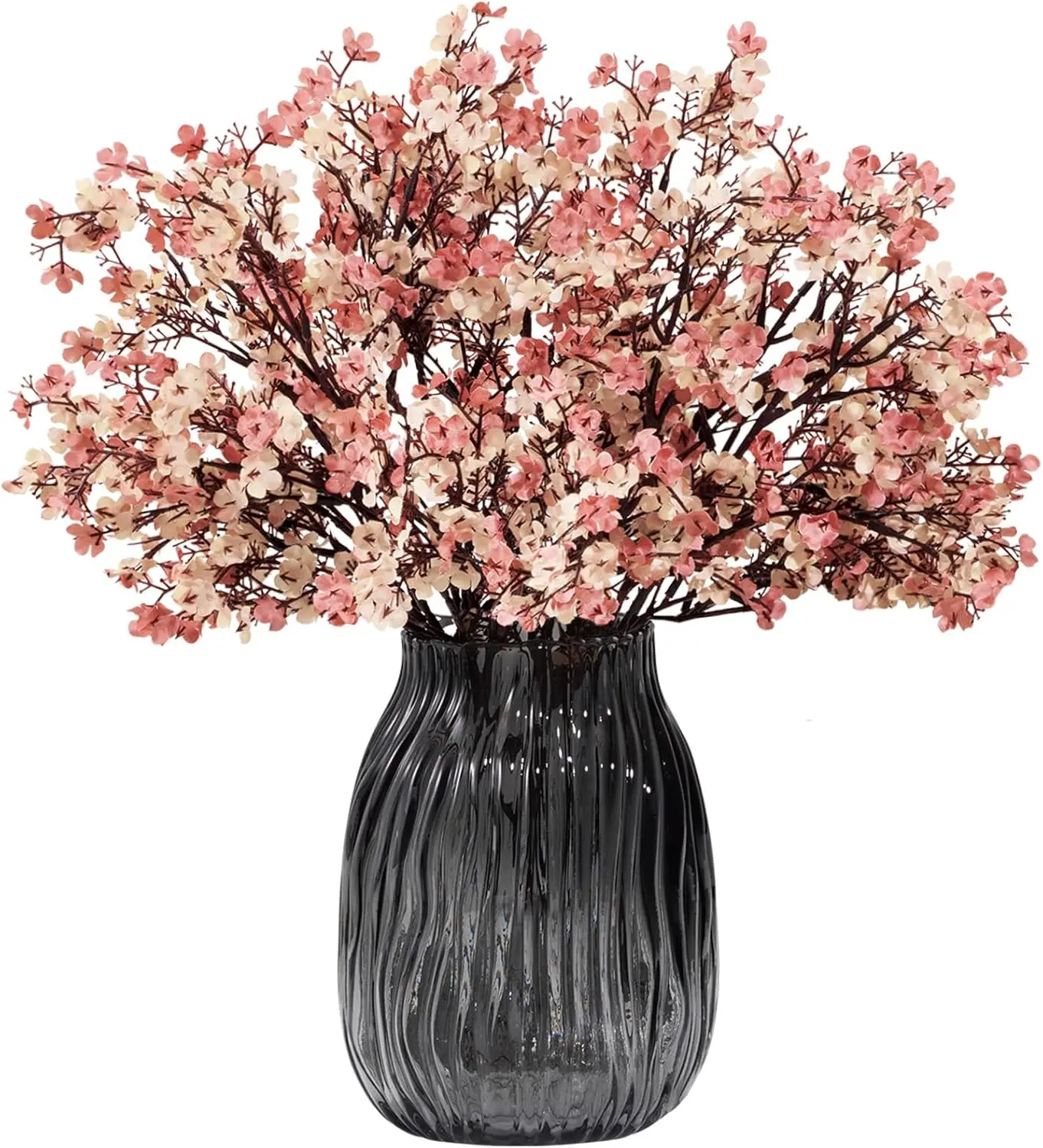Lifewit Baby’s Breath Artificial Flowers, Silk Gypsophila Faux Floral Stems for Wedding Bouquets, Home Decor, Centerpieces, DIY Arrangements, Farmhouse & Party Decorations (Beige Brown, 10 Bundles),summerwins