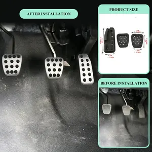 Non-slip Pedal Pad Cover Anti Slip Pedal Brake Pedal Suitable for Honda Fit 2005-2020 Driver Pedal Replacement Kit
