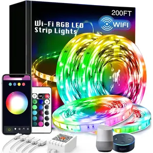 LED Strip Lights for Bedroom, Music Sync, Alexa Compatible, Home Lighting
