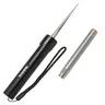 SHARPAL 178N 3-In-1 Knife Sharpener, Compact Portable Sharpening Tool with 4-Inch 600 Grit Diamond Rods, 3.5-Inch Tapered Rod, Durable Aluminum Handle, Lanyard for Straight Edge/Serrated/Hooked Knives (Hiking, Backpacking, Carpentry Use)