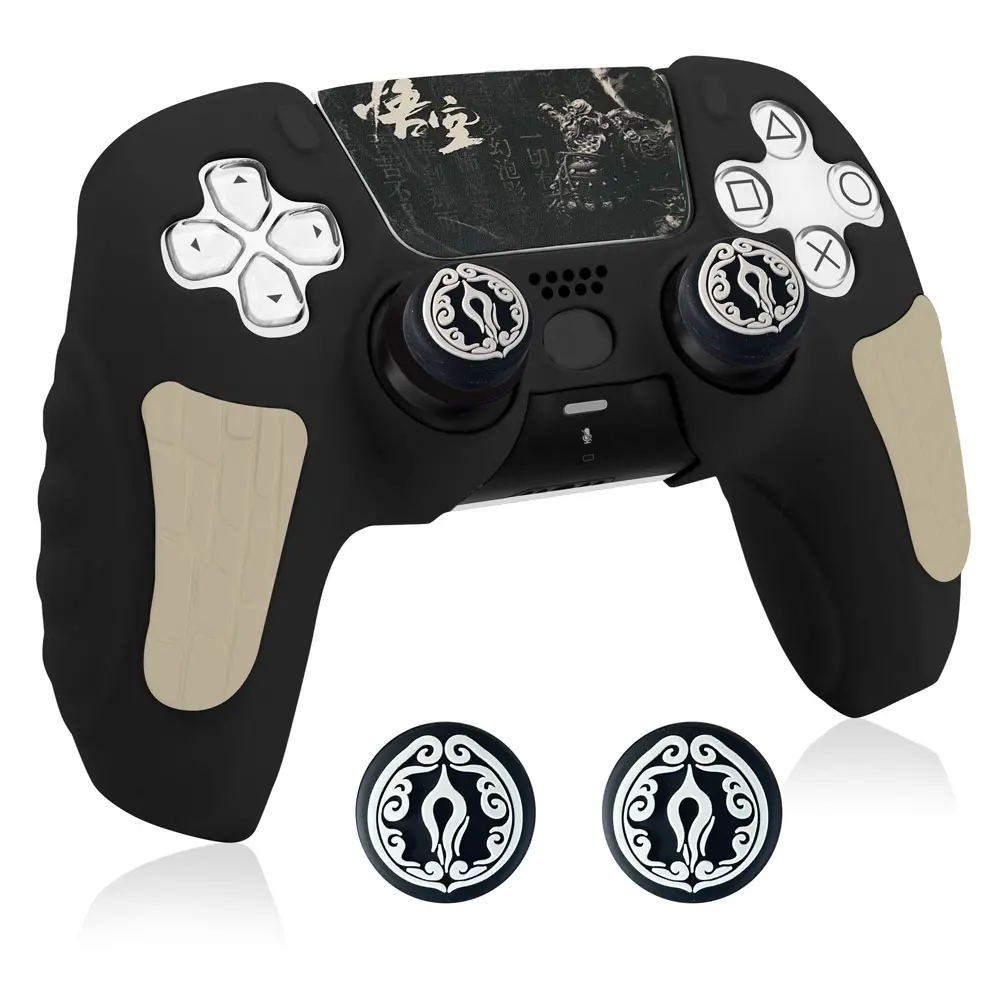 Soft Silicone Protective Cover for PS5 Controller - Anti-Slip, Sweat-Resistant Unisex Gaming Accessory with Enhanced Shielding