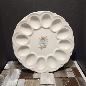 Vintage Fairlane Steubinville Deviled Egg Plate Tray Platter Server Dish