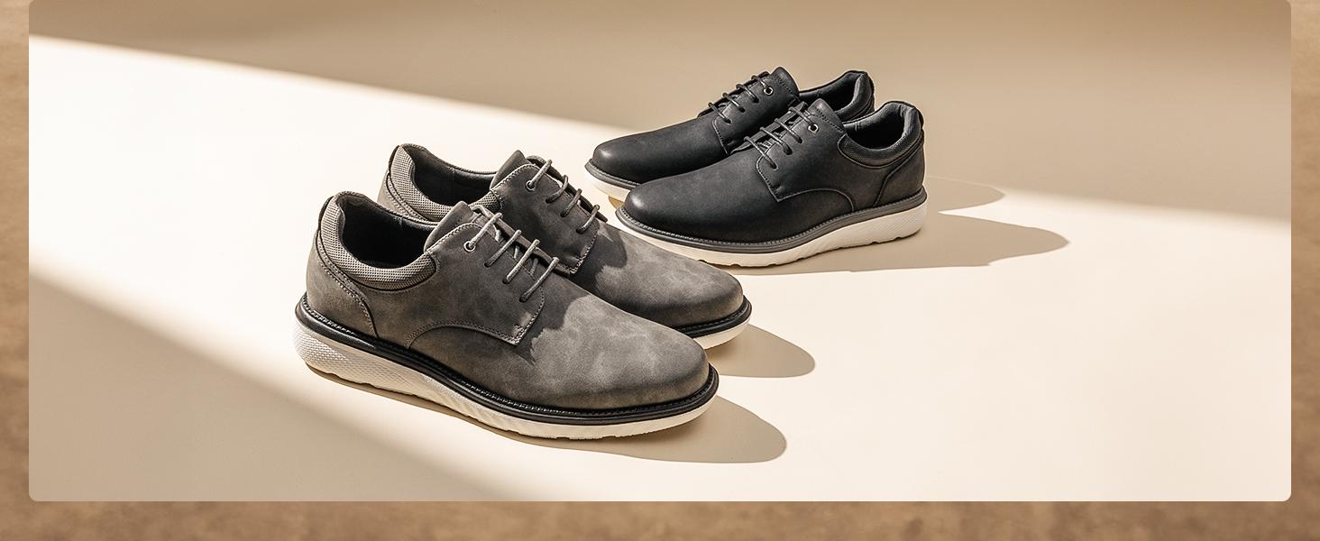 Bruno Marc Men's Crossflex Casual Dress Shoes Oxford Sneakers