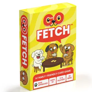 Go Fetch - Hilarious Family Party Game Where You Talk To Everyone Like Dogs - 52 Cards + 2-6 Players - Dog Approved Ages 8+
