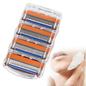 Gillette Replacement Razor Blades Set, Stainless Steel Blade Compatible with Gillette Razors, Ideal for Precision Shaving