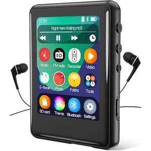 MP3 Player with  5.3, 16GB Full Touchscreen  Portable  Device with Speaker,FM Radio,E-Book,Built-in  SD Card Slot,Earphones Included,Max 256GB Expand