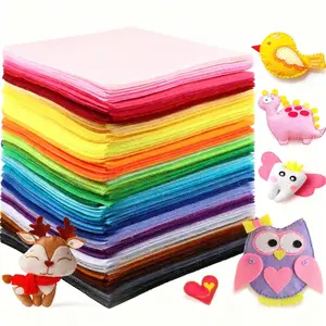 40pcs Multicolor Felt Patches, Ideal for Crafting & Decoration, Perfect for DIY Fabric Arts & Crafts, Versatile Sewing Supplies