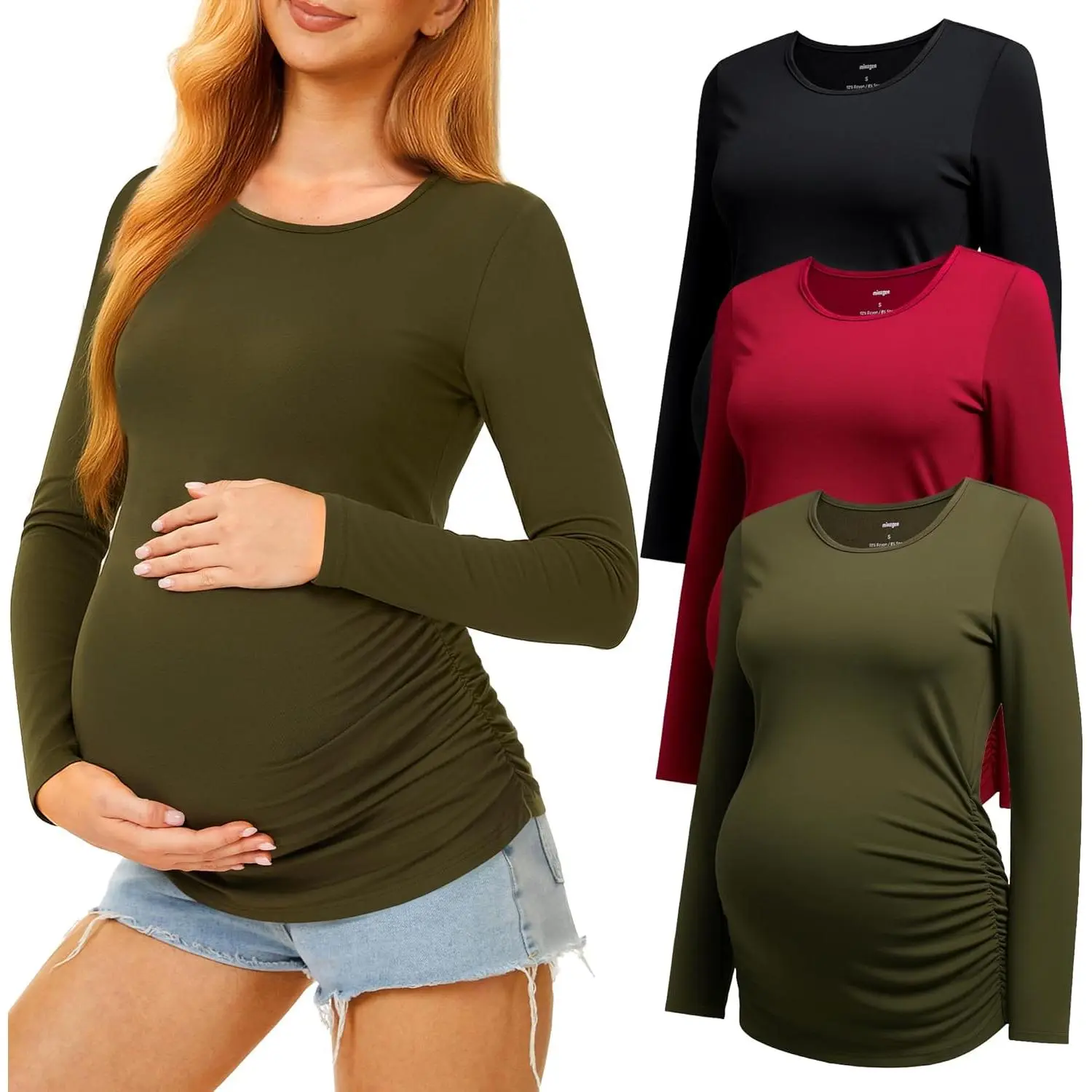 Black/Burgundy/Army Green