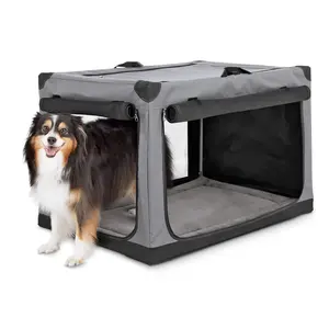 EveryYay Essentials Portable Canvas Dark Grey Dog Crate