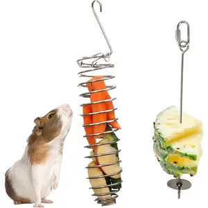 Stainless Steel Foraging Puzzle Feeder, Hanging Mount, Rat Enrichment Toy for Hamsters, Rats, Birds