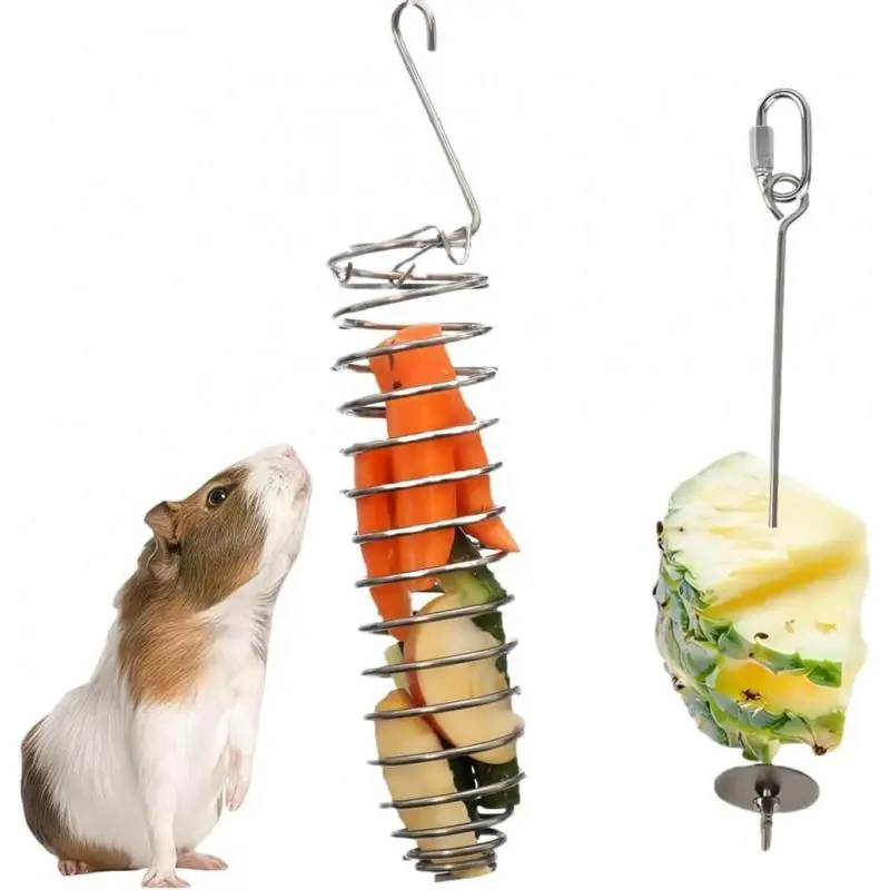 Stainless Steel Foraging Puzzle Feeding Feeder, Hanging Mount, Rat Enrichment Toy for Hamsters, Rats, Birds, Food Feeders