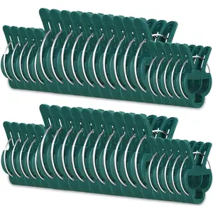 40 count  Support Clips,Flower and Vine,Garden Tomato  Support Clips for Supporting Stems,Vines Grow Upright Climbing,Tool for Straightening,Tomato Cage,Trellis. 2 Sizes in  Pack