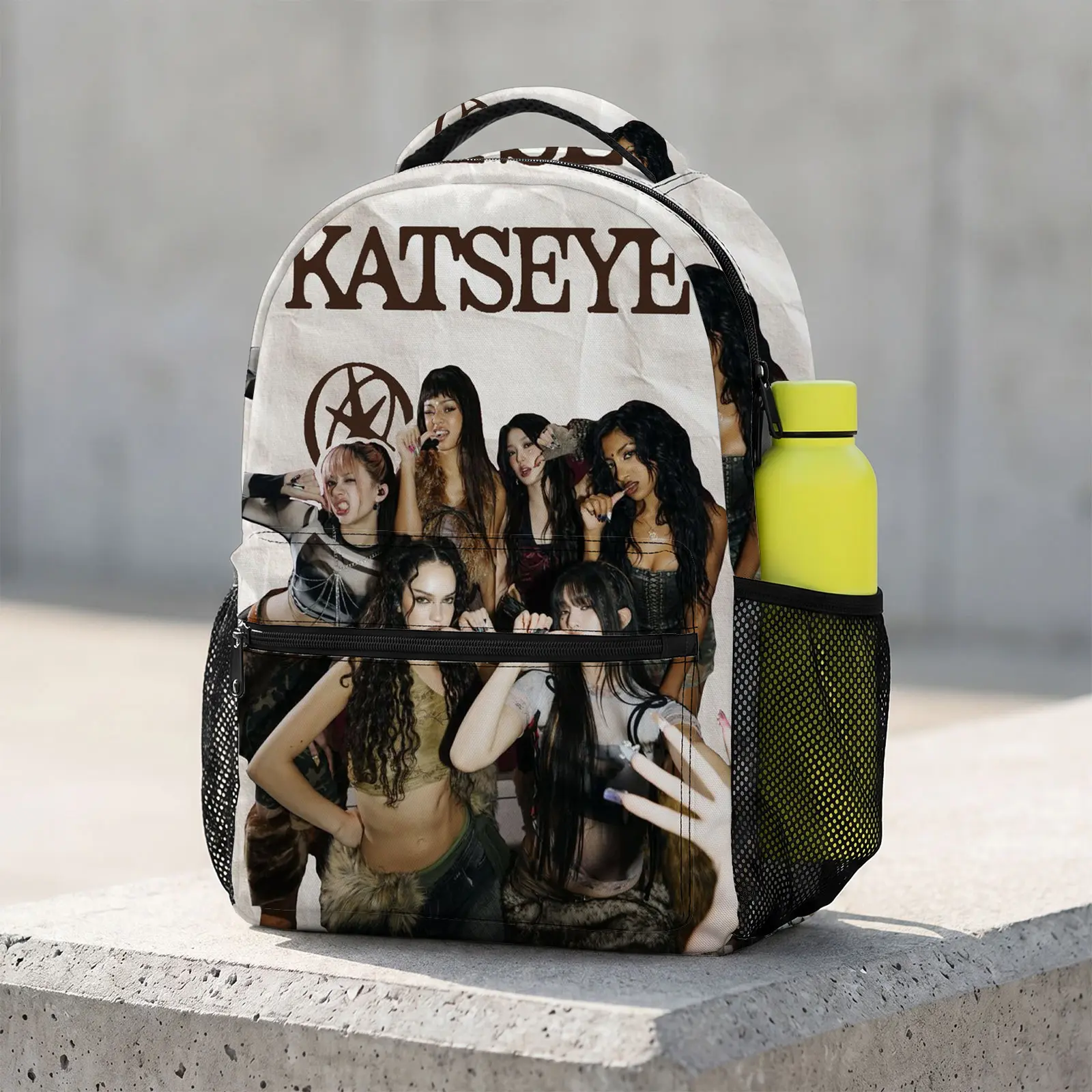 Cute Cartoon Print Kids' Backpack, Heavy Duty School Bag for Travel with an Adjustable Strap, Chest Buckle, and Side Nets, School Day