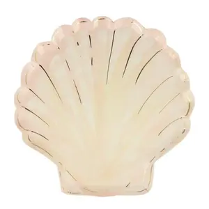WATERCOLOR CLAM SHELL PLATES