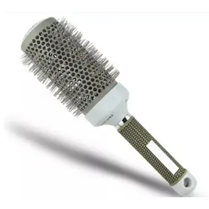 Ionic Ceramic round Hair Brush 2" - Professional Boar Bristle Blow Drying Brush for Styling & Straightening TIKA TIKA