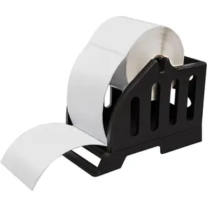 Label Holder for Rolls and Fan-Fold Labels,Black Stand for 4x6" Thermal Label Printer