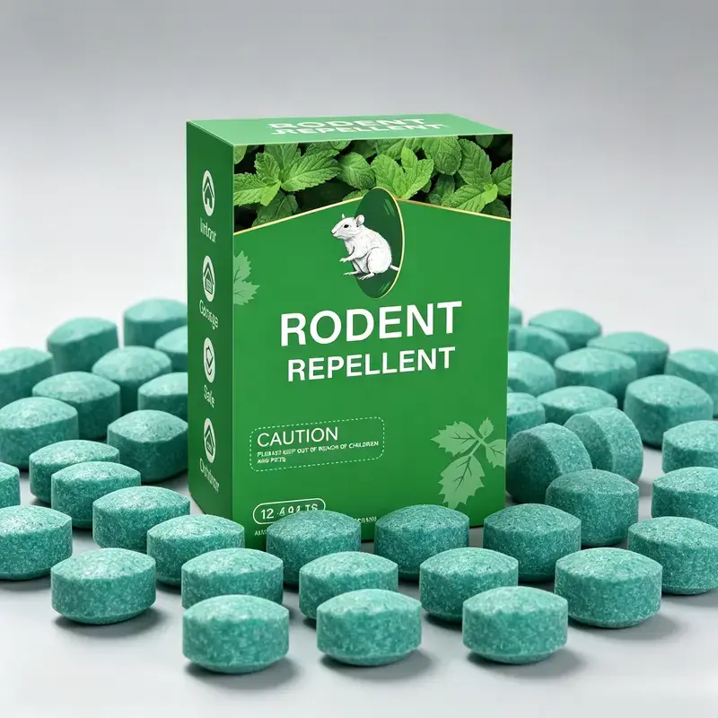 12 PCS Peppermint Oil Mouse Rodent Repellent Balls - Family & Pet Safe Nature Repellent for Ant, Roach, Squirrel Control - Indoor, Outdoor Home & Garden Use