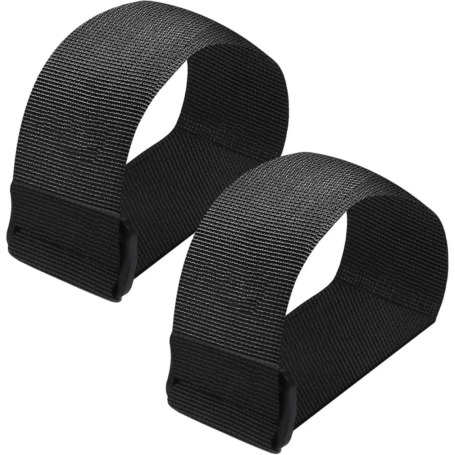 2 Pcs Leg Exerciser Traction Straps, Under Desk Elliptical Pedal Band for Seniors, Secure & Stability for Electric Ellipse Equipment, Peddler Foot Exercises Machine Home Office Accessories