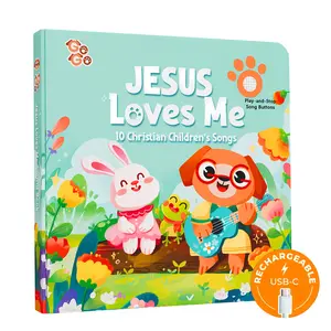 Jesus Loves Me: 10 Christian Children's Classics Sound Book - USB-C Rechargeable Musical Book