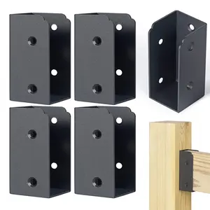 8Pcs Stainless Steel Deck Railing Brackets Stair Connectors Rustproof Corrosion Resistant Easy Installation Handrail Connection Installation Tools