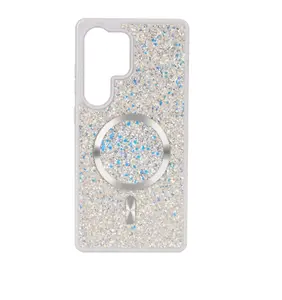 Blinged Case with Magsafe for Galaxy S25 Ultra - White