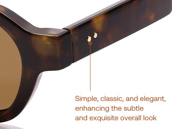 SOJOS Retro Polarized Hexagon Sunglasses for Women Men, UV400 Trendy Rectangle 70s 80s 90s Shades