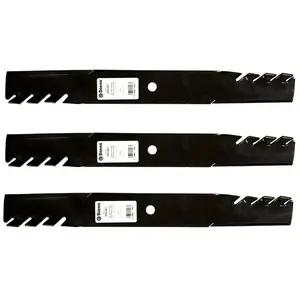 3 Pack Toothed Blades fit Replacement for Spartan 438-0002-00 RT SRT 61" Mower Deck