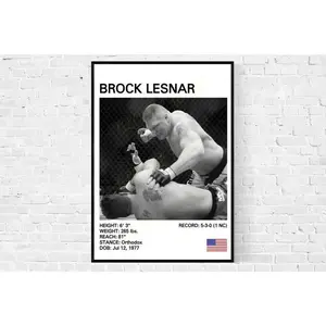 Brock Lesnar Poster, Brock Lesnar Prints, MMA Poster, Mixed Martial Arts #128