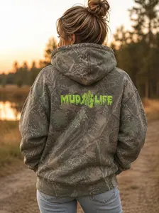Custom Darkwood Tree Camo Hoodie