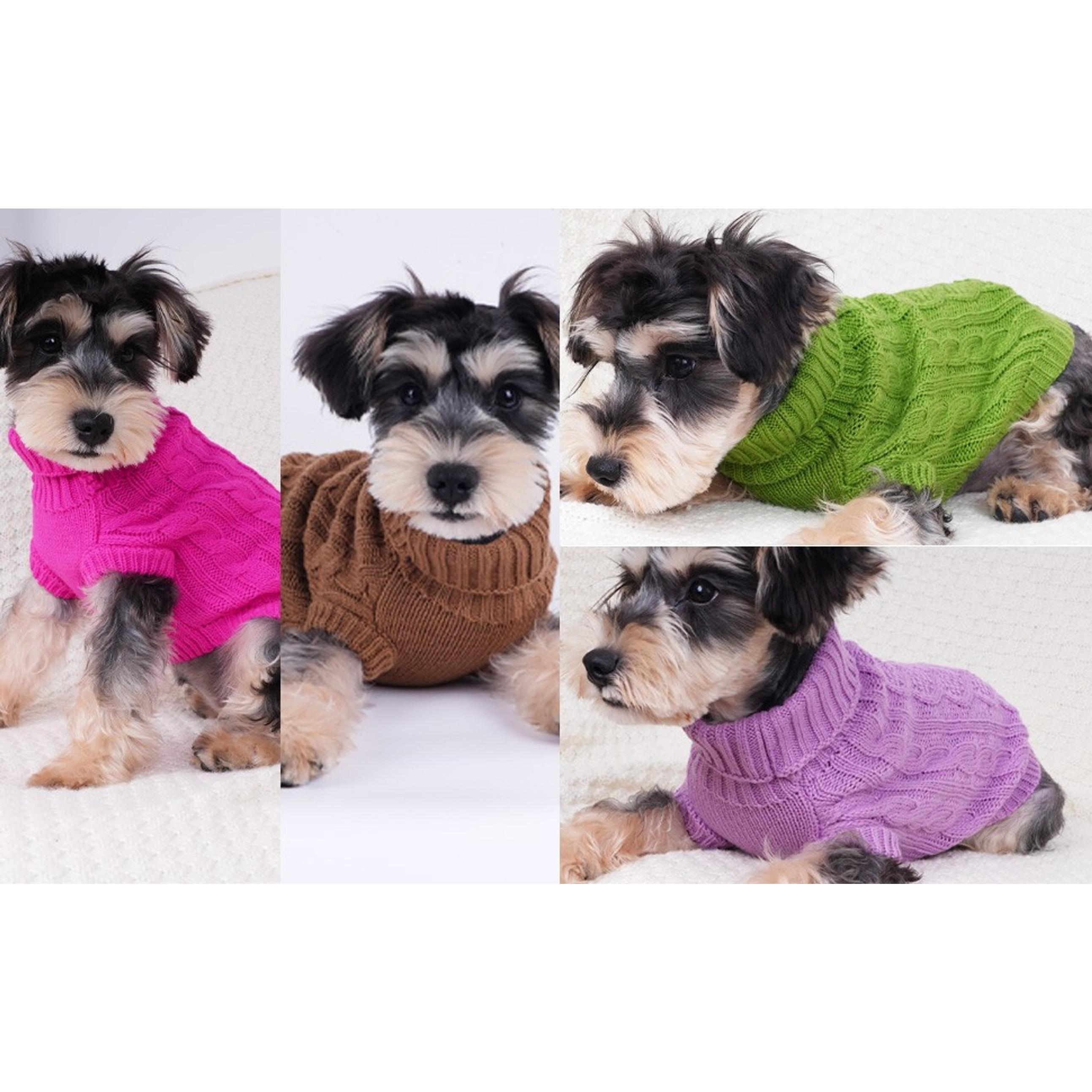 Dog Sweaters for Small Dogs Solid Knitted Puppy Sweater Dog Clothes for Winter Warm Chihuahua Clothes Turtleneck Pullover Pet Cat Sweater Mini Dachshund Knitwear(Dark Pink, Small) Dog Sweaters for Small Dogs Solid Knitted Puppy Sweater Dog Clothes for Winter Warm Chihuahua Clothes Turtleneck Pullover Pet Cat Sweater Mini Dachshund Knitwear(Dark Pink, Small)