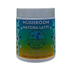 14 Mushroom Blend Vanilla Lavender Matcha Latte Beverage Coffee
