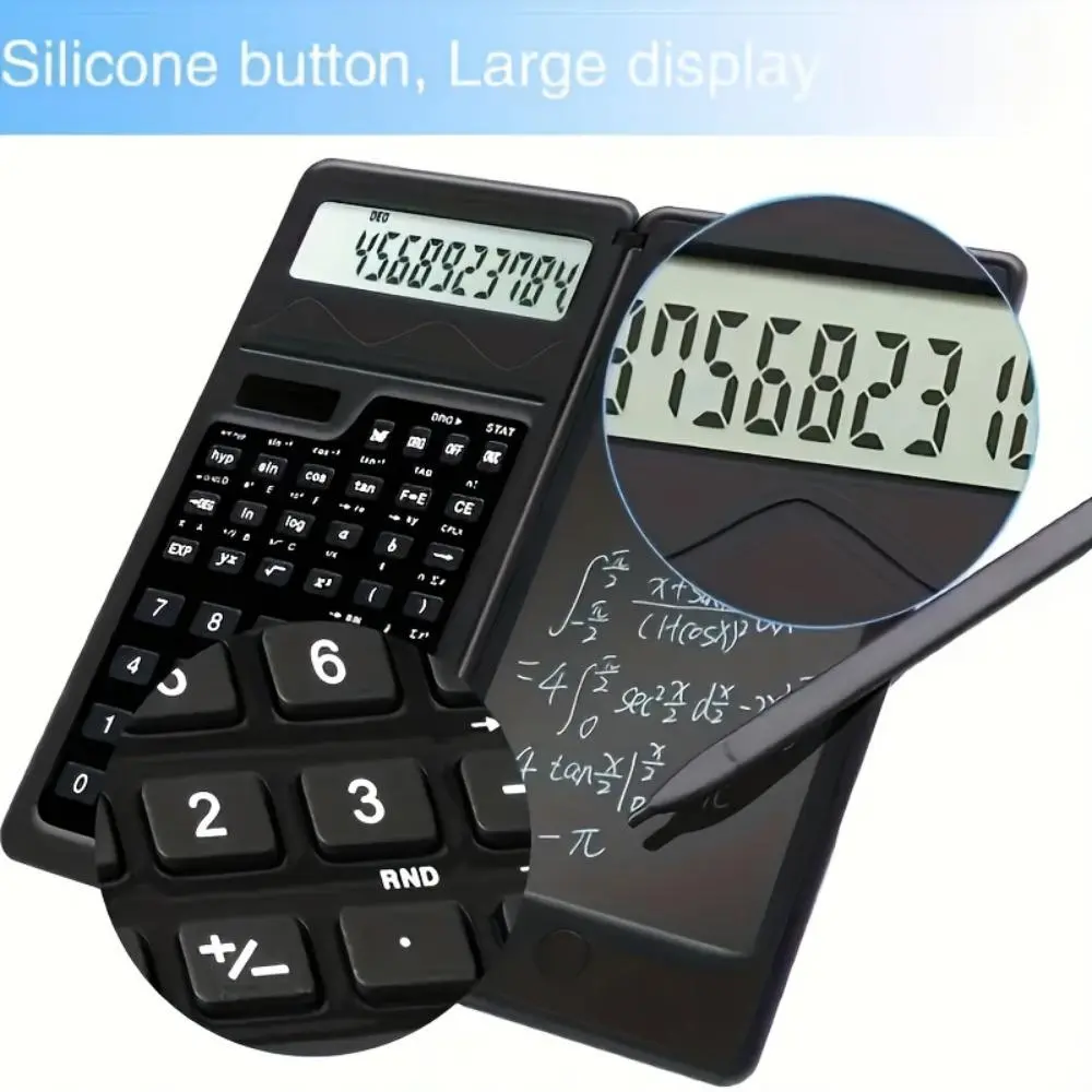 Smart Calculator ,Scientific Cal, Writing Tablet Calculator,Function Calculator,Foldable Portable Design, Solar & Battery Power,for College Exams, Library Study, Financial Accounting, Engineering Students Scientific Cal